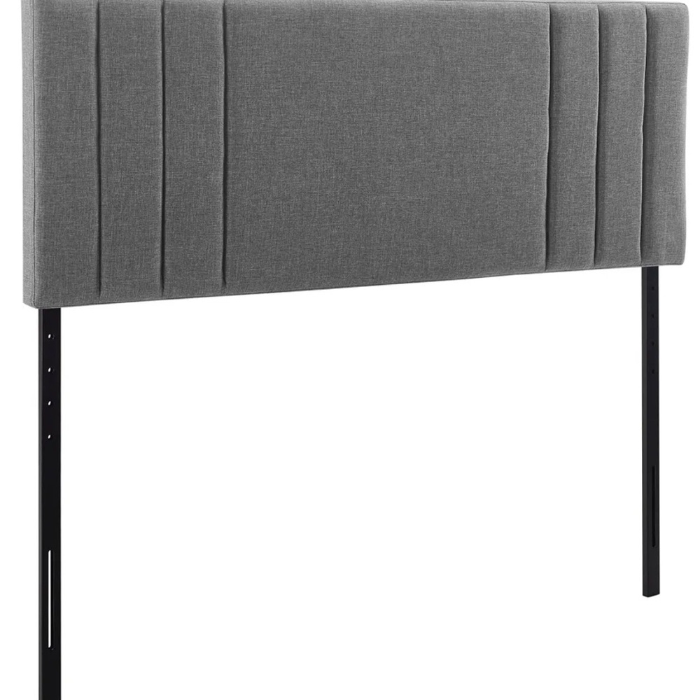 Gray Upholstered Headboard